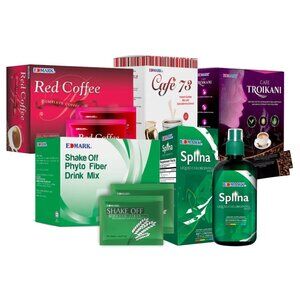 EDMARK 5-Pack Wellness Bundle – Fiber, Café 73, Red Coffee & Troikani Mixes